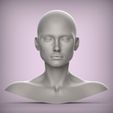 2.19.jpg 26 3D HEAD FACE FEMALE CHARACTER FEMALE TEENAGER PORTRAIT DOLL BJD LOW-POLY 3D MODEL