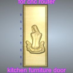 kitchen furniture door 03-000.jpg kitchen furniture door real 3D Bas-Relief For CNC router or building decor wall-mount for decoration kfd-03 3d print