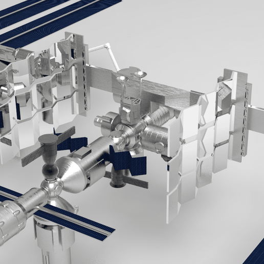 iss 2.png Download STL file ISS space station • 3D printer design, martinaandrea