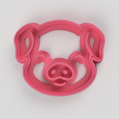 Untitled.png Archivo STL cortador de galletas de cerdo・Plan imprimible en 3D para descargar, Jordi34x