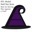 Witch-Hat-Shelf-Pic5.jpg 3D Witch Hat Standing 3-Tier Shelf STL Gothic Wiccan Crystal Display