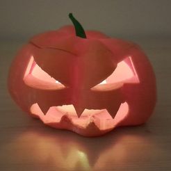 pumpkin-5.jpg Free STL file Jack-o-lantern for Halloween・Object to download and to 3D print