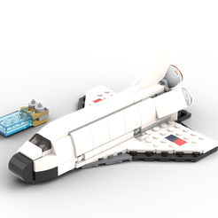 31134-Space-Shuttle.png STL file Space Shuttle 31134 (Bricks)・Model to download and 3D print