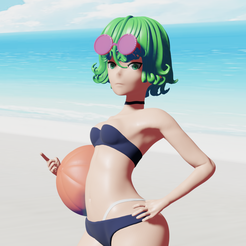 Test2.png Archivo 3D Tatsumaki - One punch man・Design para impresora 3D para descargar