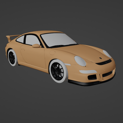 1.png Fichier STL Porsche 911 GT3 (997)・Modèle pour imprimante 3D à télécharger