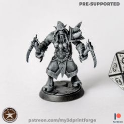 PRE-SUPPORTED PATREON 3D file Broken Draenei Attack・3D printing idea to download, My3DprintFORGE