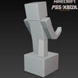 game-controller-stand.png Minecraft Steve Controller Stand STL - Game Controller Display Stand - Desk Gaming Accessoire 3D Modell