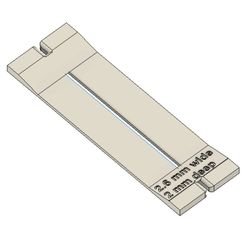 line-holder-2,6mmx2mm-deep.jpg Free STL file Manuel bartack stitcher - skydive - rigger tool - parachute line holder・3D print object to download
