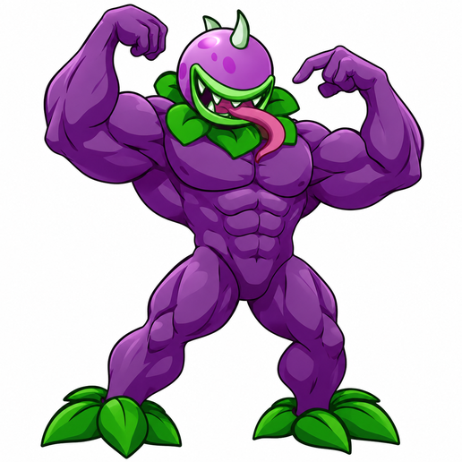 Planta carnívora musculosa / plants vs zombiess / pvz