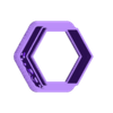 Hexagon~1.25in_depth_0.75in.stl Hexagon Cookie Cutter 1.25in / 3.2cm