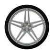 vossen_1.jpg Vossen VFS-5 style - Scale Model Wheel set - 19-20" - Rim and Tyre