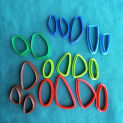 a452072f-84e9-4f82-bcfe-a206cc5892e4.jpg STL file Collection of 6 sets of cutters for polymer clay jewelry.・3D printing model to download