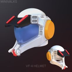 VF4-Helmet.jpg Бесплатный 3D файл Шлем VF-4・Дизайн для загрузки и 3D-печати