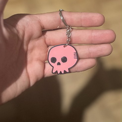 IMG_4346.png 3D-Datei Schlüsselanhänger mit Totenkopf・3D-druckbare Vorlage zum herunterladen