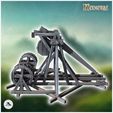 5.jpg Medieval trebuchet with wooden counterweight (1) - Medieval Gothic Feudal Old Archaic Saga 28mm 15mm RPG