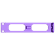 Left Passthrough v2.stl 1U Rack Cable Pass-Through Panel V2 – 19" Server Rack STL