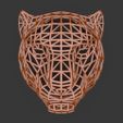 003_2.jpg WireFrame Low Poly Tiger Head