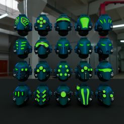 cults_pack0.jpg Файл STL Alpha Omega/Reiver Heads・Модель для загрузки и 3D печати