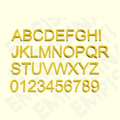 uppercase_image.png ARIAL - 3D LETTERS, NUMBERS AND SYMBOLS
