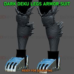 02c.jpg 3D file Dark Deku Legs Armor Suit - My Hero Academia Cosplay・Design to download and 3D print