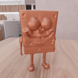 untitled3.png 3D Cartoon Sponge Figure Gift for Kids with 3D Stl File & Kids Toy, Cartoon Character, Cartoon Art, 3D Printed Decor, Figure Print