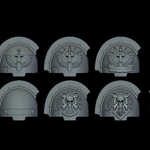 Nightwing Crusaders shoulder kit 3D model