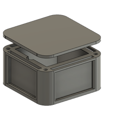 One-Touch-35pt.-Horizontal-Base-v1.png STL file Sideways Horizontal 35Pt. One Touch Card Holder Storage Display Box・3D printing design to download