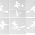 Collage-2022-08-29-13_37_01.jpg 14 Flying Witch Silhouettes, Witch Riding Broom, Witch Stencil, Halloween Window Art