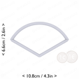 1-3_of_pie~2.25in-cm-inch-top.png Slice (1∕3) of Pie Cookie Cutter 2.25in / 5.7cm