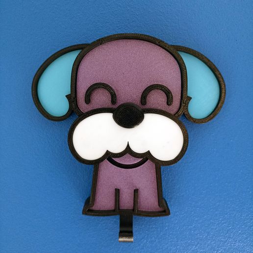 Kawai dog key ring 3D model