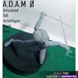A.D.A.M Articulated Dall ActionFigure LAPTOP & 3DPRINTER A.D.A.M 0 (Articulated Doll Actionfigure Model 0) - Resin 3D Printed