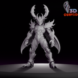 2.png LIGHTNING BEETLE WARRIOR MINIATURE – MECHA INSECT CYBORG STL FOR 3D PRINTING