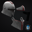Medieval-Captain-Fordo-Helmet-Exploded.png Bartok Medieval Captain Fordo Helmets - 3D Print Files