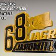Jagr-drzak_4.jpg Jaromir Jagr Trading Card Stand - 3D printable