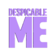 TOP.stl DESPICABLE ME LOGO