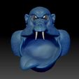 Shop2.jpg Monkey phantasy with tongue and teeth- STL-3D print model thread-eater, storage, table garbage can high-polygon