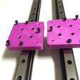 IMG_5816.JPG Free STL file Wanhao Duplicator 9 D9 Hiwin MGN Series Linear Rails MGN12H Carriage upgrade V1・3D printable design to download