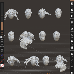 6CB12751-3DDE-4D54-B223-624CE7E364CC.png Archivo 3D Cabezas de vikingos pesados・Plan de impresión en 3D para descargar