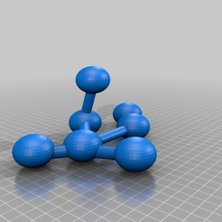 Molecule.png Download free STL file Molecule • 3D print template, cloudyconnex