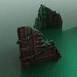 barrique_render_2.png FREE Wargame Terrain – Grimdark Gothic Barricade – Ruined Wall Section