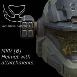 close-up.png MK V B helmet with attachments 3d print file