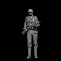 BPR_Render.jpg STL file WW2 GERMAN SOLDIER WITH RIFLE・3D printable model to download, estorilmad