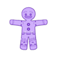 GingerbreadMan.stl Gingerbread MAN articulated NO AMS