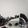 IMG_9656.jpeg Wine glass pendant "Merry Christmas"| Christmas table decoration | Christmas Eve | Decoration and gift idea