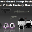 Raven Guard Jump Pack Kit for 7 inch Factory Marines a i oaey Ln ee Custom Raven Guard Jump Pack Kit for 7 inch Factory Marines