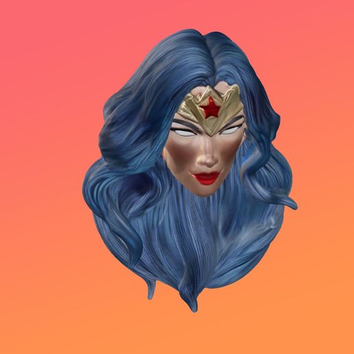 WONDER WOMAN HEAD 3D model