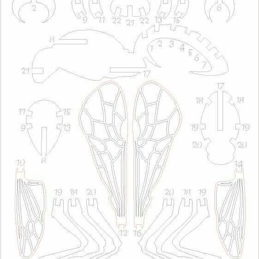 Bee_2.jpg 3D Printed Bee Puzzle