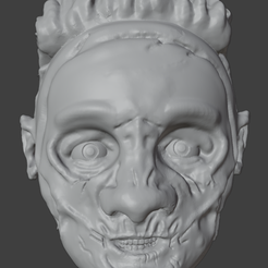 10.png the necromancer  bust /headphone holder