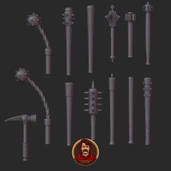 trench-weapons.jpg Trench Clubs, Trench Weapon Bit Set