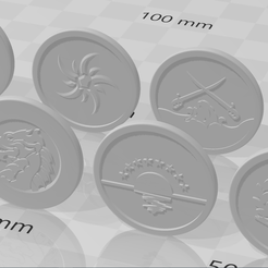Uk'otoa-Coins.png Free STL file Uk'otoa Faction Coin Upgrade・Model to download and 3D print, Typhoon513